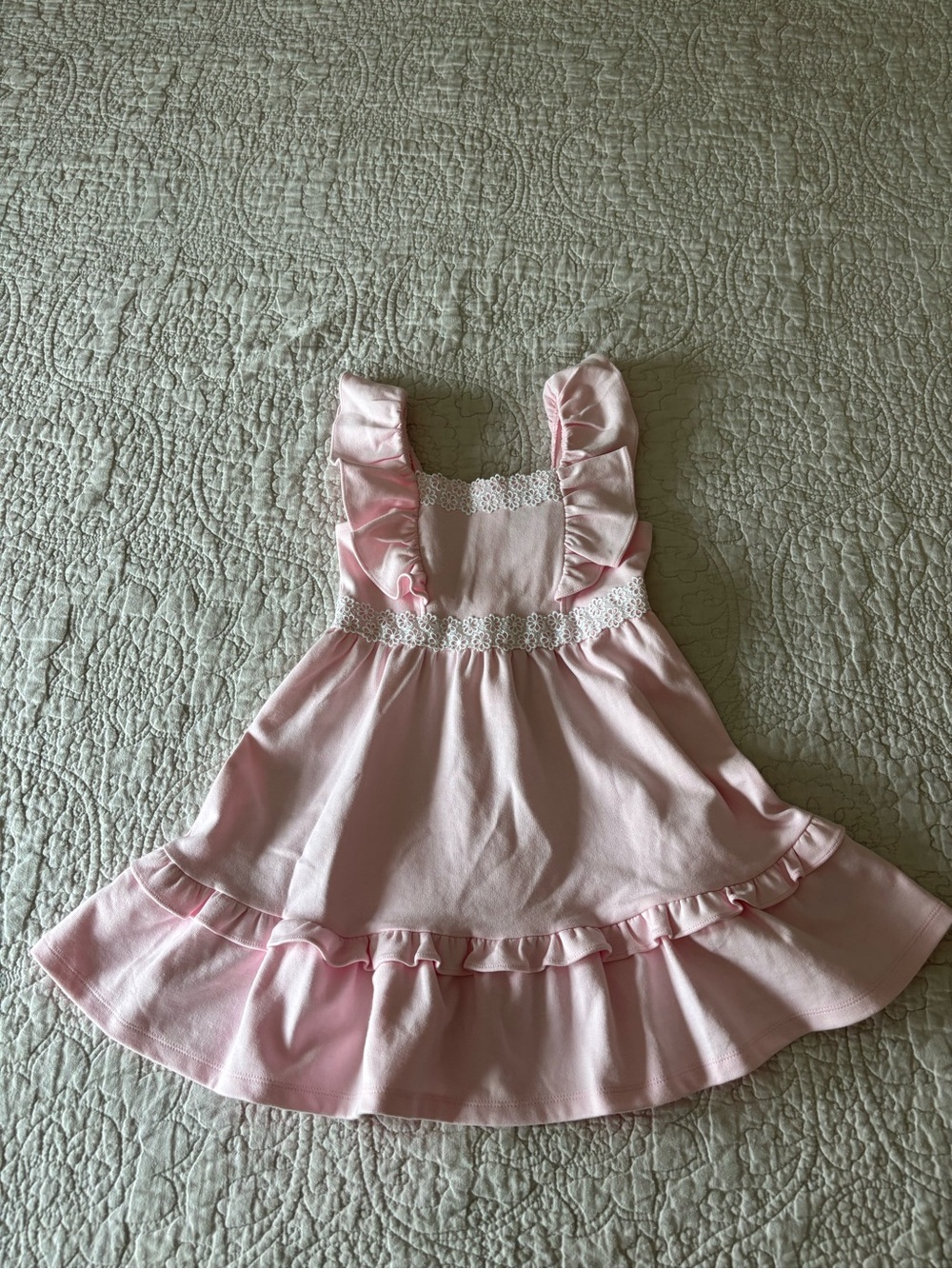 Janie and Jack Girl’s Pink Ruffle Dress Size 6